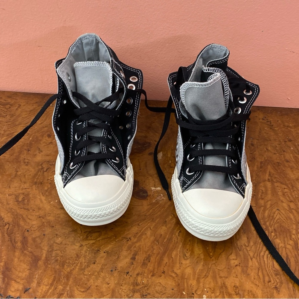 Converse Women Shoes Size 8 All Star chuck Taylor Double Upper Sneakers - Picture 11 of 16